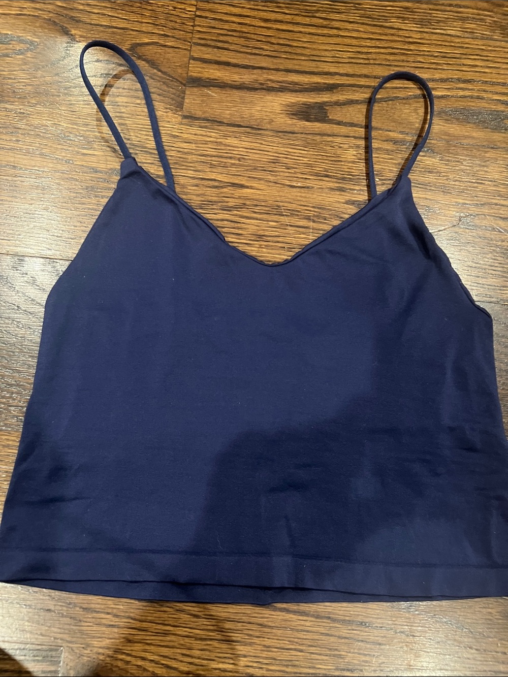 Classic Navy V-Neck Spaghetti Strap Camisole - Women